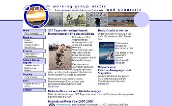 Website of the Working Group Arctic and Subarctic