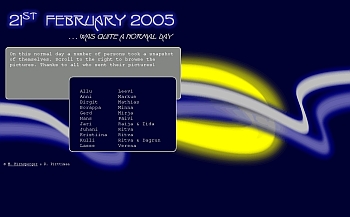 Website about Art Project '21st of February 2005'